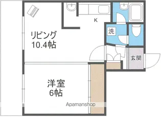 リバーサイド共応(3階建)【306号室】の間取り