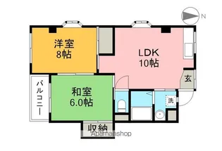 ルミエール高そね【2階】の間取り