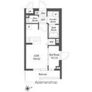 ブランシエスタ用賀【4階】の間取り