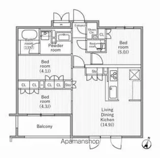 NIDO SAKURAGAOKA【4階】の間取り