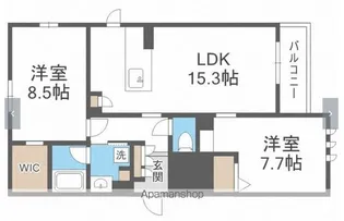 central jigyo【203号室】の間取り