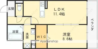 エイシン香里園【3階】の間取り