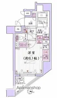 デュオヴェール飯田橋【2階】の間取り