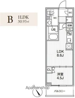 グランエール西日暮里NORTH【10階】の間取り