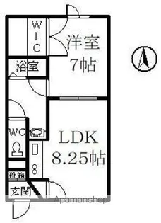 LE MALE(ルメール)【1C号室】の間取り