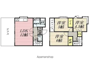 神奈川県横浜市戸塚区上柏尾町【テラスハウス】の間取り