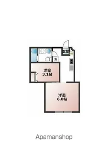 ベルビュー西谷【1階】の間取り