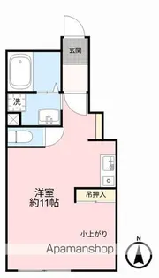 AP杜愛子東【105号室】の間取り