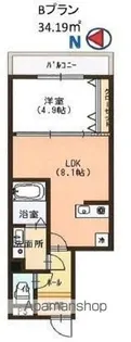 Casa大濠西【4階】の間取り