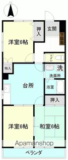 コーポ市川【2階】の間取り