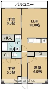 ハイム桔梗Ⅰ【401号室】の間取り