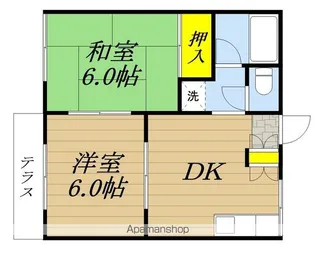 神田グリーンハイツ【1階】の間取り