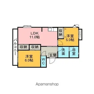 グランドゥール須田【301号室】の間取り
