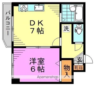 東京都杉並区方南2丁目【マンション】の間取り