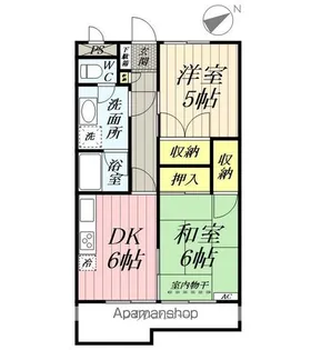 オークラマンション【103号室】の間取り