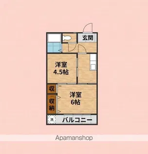 グロリアスマンションミフジ新河岸壱号館【312号室】の間取り
