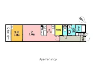 USハイムⅩ【203号室】の間取り