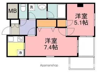 BRANDZ TOMIZAWA【3階】の間取り
