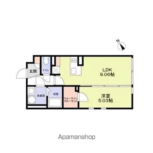THE RESIDENCE ICHIGAYADAIMACHI【4階】の間取り
