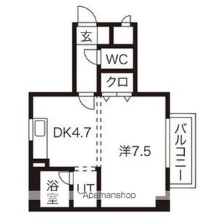 アルコン南郷9丁目【403号室】の間取り