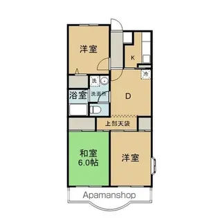 サンハッピー行徳【205号室】の間取り