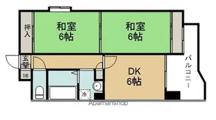 ベルソーレ木ノ下【9階】の間取り