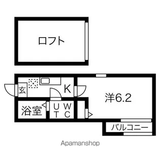 プランタン白金【103号室】の間取り