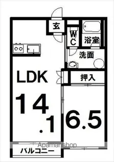 ピープル木野【204号室】の間取り