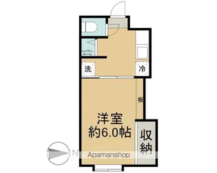 カルチェラタン・アパートメント【107号室】の間取り