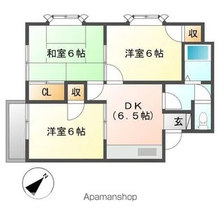 ルーミー富士37号館【201号室】の間取り