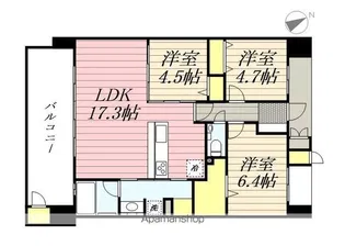 S−RESIDENCE愛宕SOUTH【1303号室】の間取り