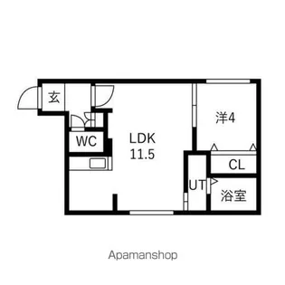 ALIVIS菊水【2階】の間取り