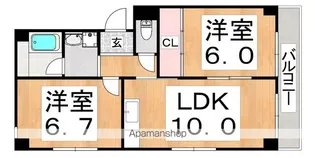 マンショングラッド【3階】の間取り