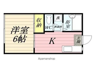 ハイツ蔵王【1階】の間取り