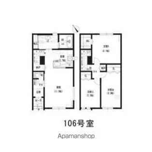 仮)ルミエール太平2*4Ⅱ【1階】の間取り