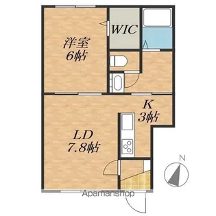 ももはうす【1階】の間取り
