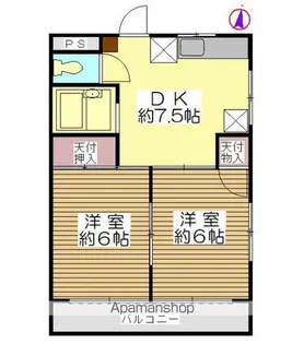 ベルフィーヌ船橋【2階】の間取り