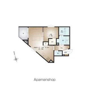 REGALEST堺初芝【203号室】の間取り