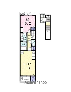 カルヴァドス A【2階】の間取り