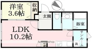 アヴァンティー岡本【101号室】の間取り