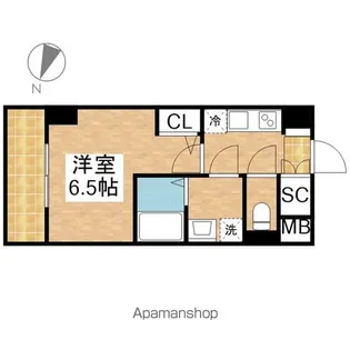 ディアレイシャス東別院4【13階】の間取り