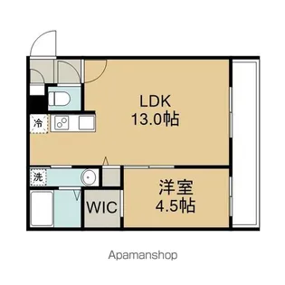 AUREA TERRACE【401号室】の間取り