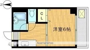 プレステージ堂島【6階】の間取り