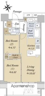 アクシルコート早稲田【3階】の間取り