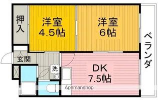コーポ柴原【3階】の間取り