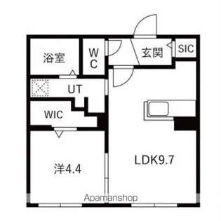 ブランシャールKAI(カイ)中島公園【3階】の間取り