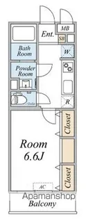 ガーデン アステリア 西千葉【1階】の間取り