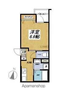 ハレウェリナ【202号室】の間取り