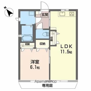 ディアス土居田 C棟【1階】の間取り