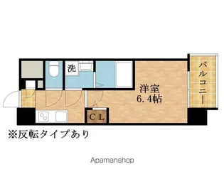 エスリード ザ・イーストレジデンス大阪城【4階】の間取り